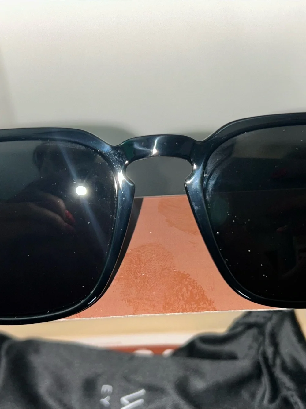 WMP Men's Black Square Sunglasses